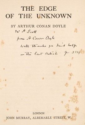 Lot 719 - Doyle (Arthur Conan). The Edge of the Unknown, 1st edition, 1930