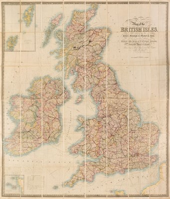 Lot 75 - British Isles. Walker (J. & C.). Map of the British Isles..., circa 1850