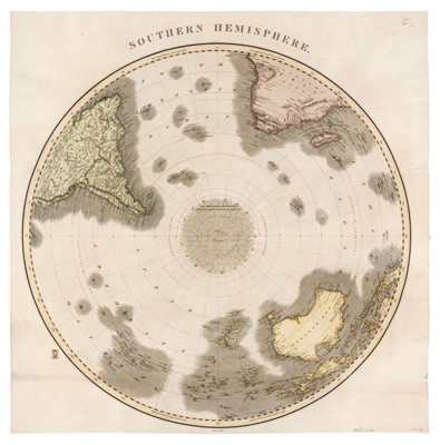 Lot 111 - Polar Regions. Thomson (J. publisher), Southern Hemisphere [and] Northern Hemisphere, 1820