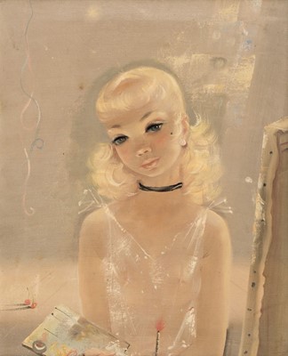 Lot 297 - Pantuhoff (Igor, 1911-1972). Portrait of a young female artist