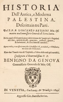 Lot 245 - Berdini (Vincenzo). Historia Dell' Antica, 1st edition, 1642