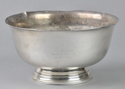 Lot 183 - Concorde. Sterling silver presentation bowl