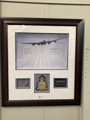 Lot 220 - Dambusters (617 Squadron). Avro Lancaster relic with certificate of authenticity