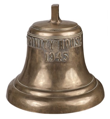 Lot 245 - Ship's Bell. WWII bronze Trinity House ship's bell, dated 1945