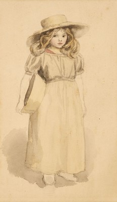 Lot 144 - English School. Portrait of a Young Girl, circa 1910