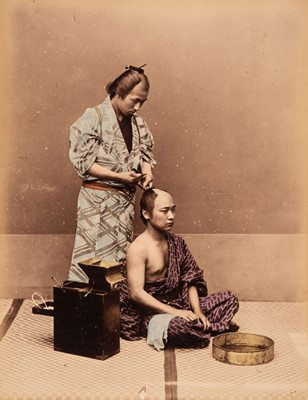 Lot 49 - Japan. An album containing 50 photographs, late 19th century