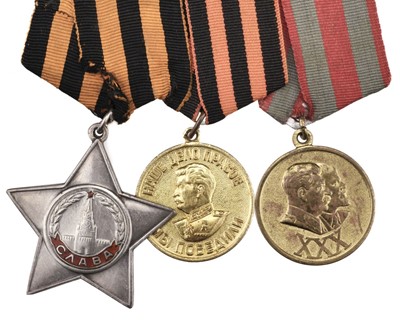 Lot 293 - WWII Russian medals awarded to Private Gulayev Aleksei Grigoreyevich, 10th Guards Airborne Division