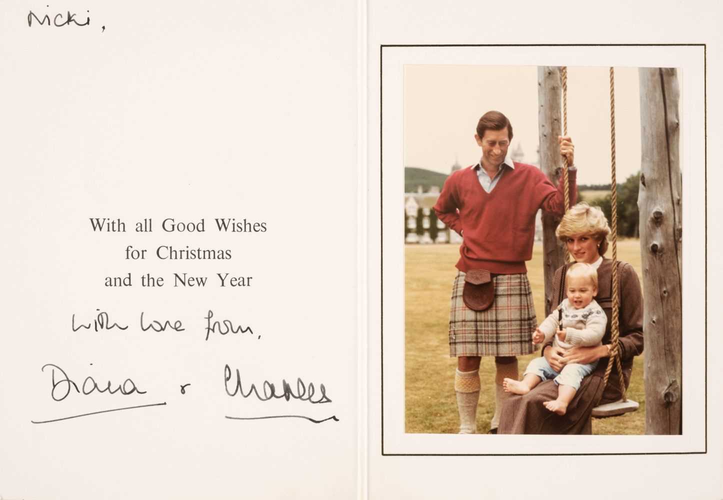 Lot 258 - Charles & Diana, Prince & Princess of Wales. A signed Christmas Card, [1983]