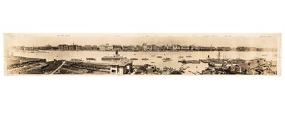 Lot 102 - China. Panorama of Shanghai, [Afong Studio], 1926/7, gelatin silver print panorama