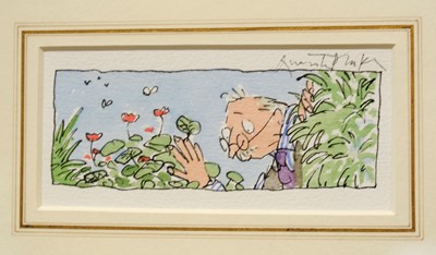 Lot 621 - Blake (Quentin, 1932-). Mr Hoppy from Esio Trot, circa 1990, watercolour and pen