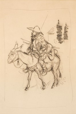 Lot 655 - Rackham (Arthur, 1867-1939). Spanish Man on Donkey, pencil on paper