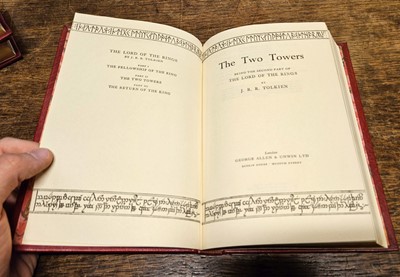 Lot 352 - Tolkien (J. R. R.). The Lord of The Rings, 3 volumes, London: George Allen & Unwin, 1965