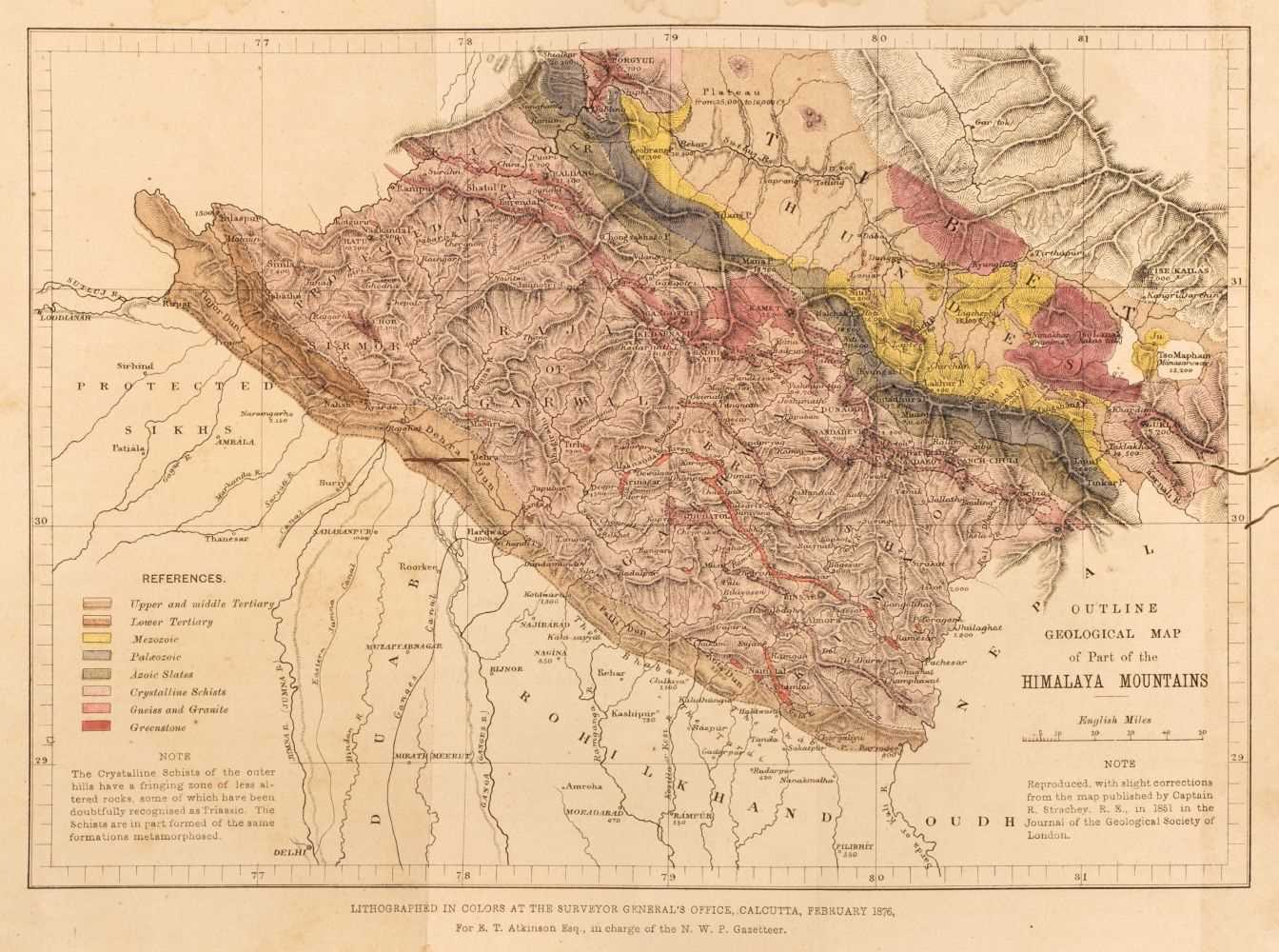 Lot 2 - Atkinson (Edwin). The Himalayan Districts of the North-Western Provinces of India, 2 volumes, 1st edition, 1882-84