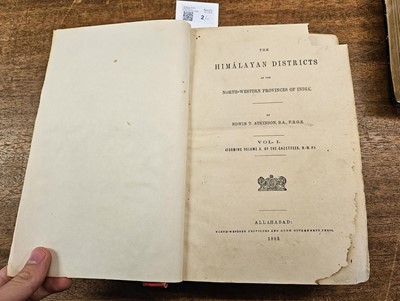 Lot 2 - Atkinson (Edwin). The Himalayan Districts of the North-Western Provinces of India, 2 volumes, 1st edition, 1882-84
