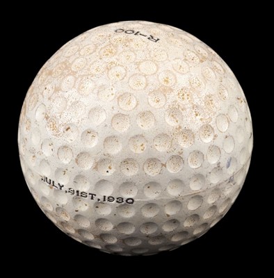 Lot 93 - R101 Golf Ball. A presentation golf ball -  Maurice Steff, Second Officer on R101, circa 1930