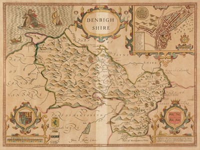 Lot 87 - Denbigh Shire. Speed (John), Denbigh Shire, Thomas Bassett & Richard Chiswell [1676]