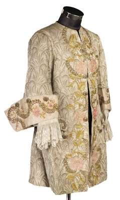 Lot 779 - Theatre Costume. A brocade frock coat, worn at the ballet 'Louis XV', Monte Carlo, 1922, & 2 others