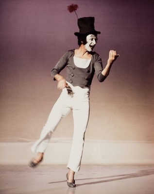 Lot 164 - Levin (Richard, 1910-2000). A large colour photograph of the mime artist Marcel Marceau