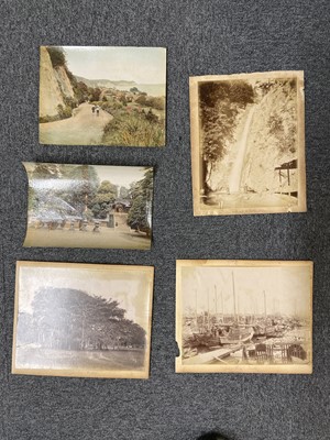 Lot 46 - Japan. A group of 62 mainly hand-coloured albumen prints of Japanese views and people, c. 1880s