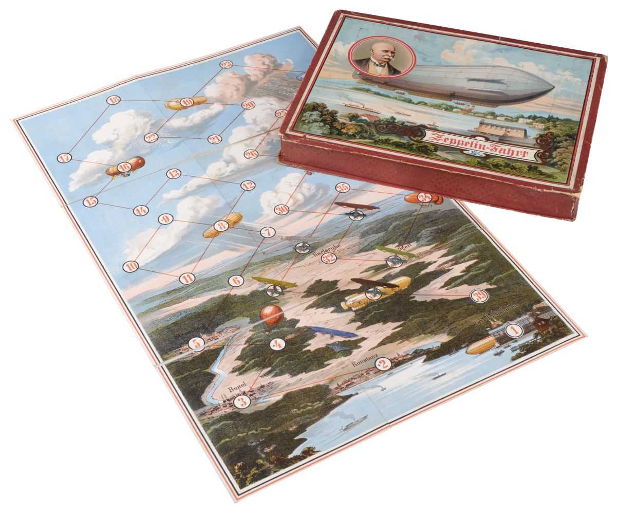 Lot 111 - Zeppelin Game. Zeppelin Fahrt board game by
