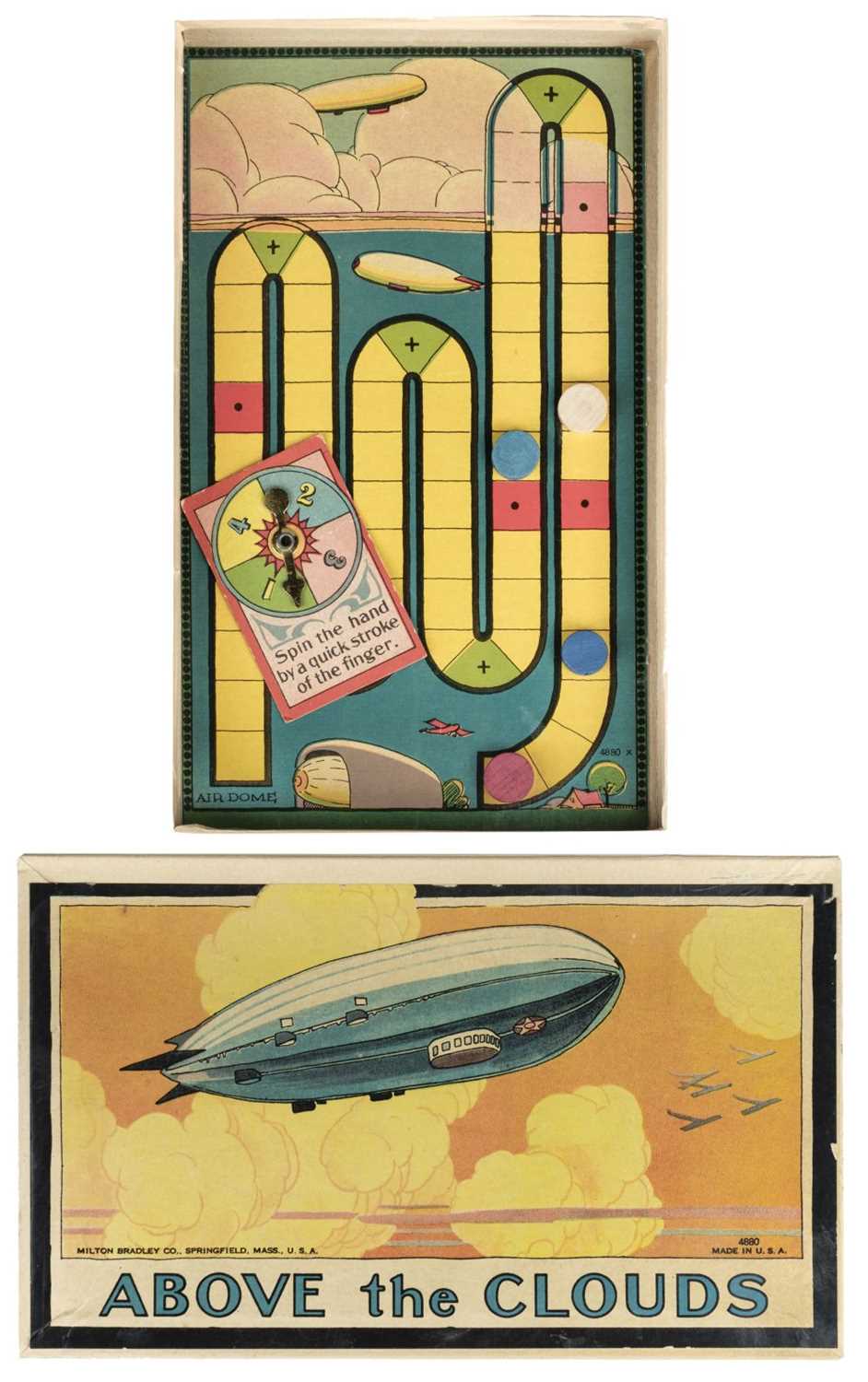 Lot 76 - Airship Games. Early airship and early aviation board games and jigsaw puzzles