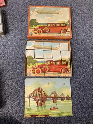 Lot 76 - Airship Games. Early airship and early aviation board games and jigsaw puzzles