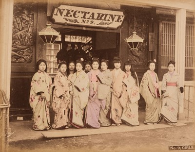 Lot 48 - Japan. An album containing 49 photographs by Kusakabe Kimbei, Raimond von Stillfried