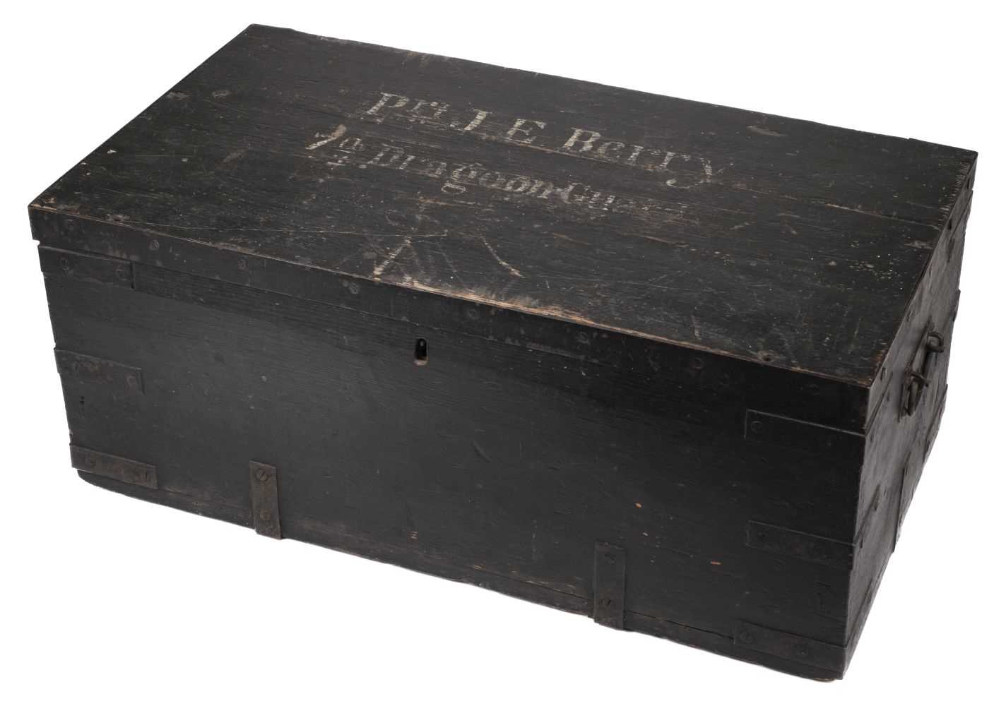 Lot 354 - Boer War. A military wooden box, circa 1900