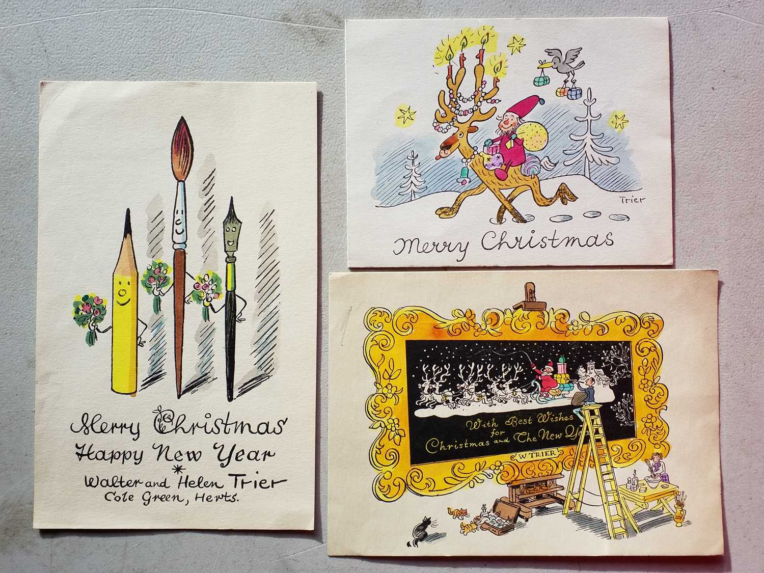 Lot 122 - Trier (Walter, 1890-1951). Christmas Cards,