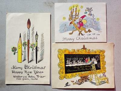 Lot 122 - Trier (Walter, 1890-1951). Christmas Cards, 1945 and older