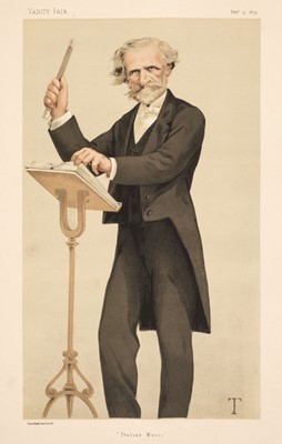 Lot 208 - Vanity Fair. Five Caricatures of Composers and Musicians, late 19th century