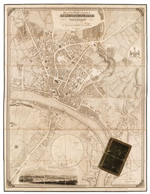 Lot 108 - Newcastle Upon Tyne. Oliver (Thomas), Plan of Newcastle Upon Tyne, 1830