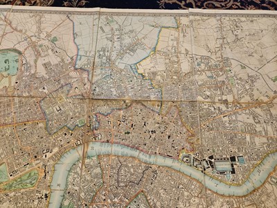 Lot 106 - London. Greenwood (C & J), Map of London, 1830