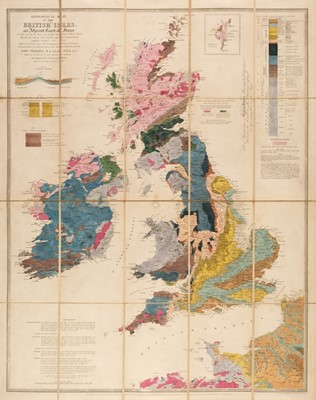 Lot 82 - British Isles. Phillips, (John), Geological Map of the British Isles, 1862
