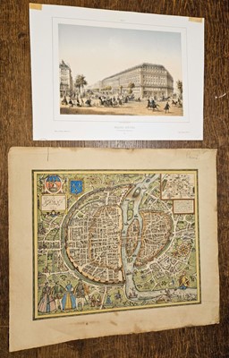 Lot 148 - Europe. A collection of approximately 175 maps and prints, mostly 19th-century