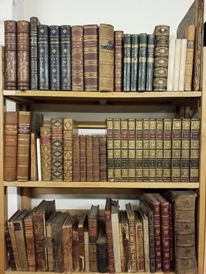 Lot 373 - Antiquarian. A collection of mostly 19th century leather bound literature