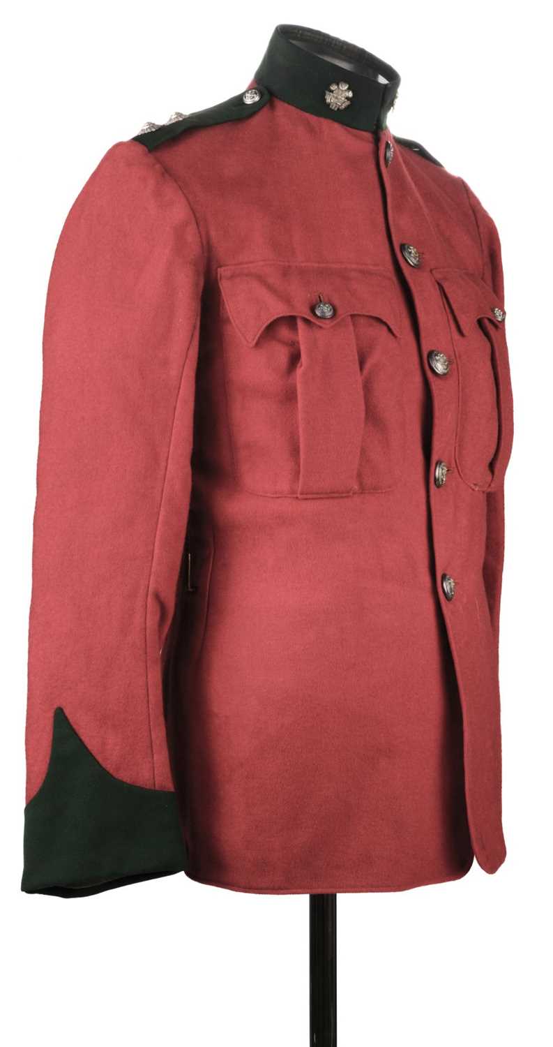 Lot 387 - Victorian scarlet tunic of the 3rd Glamorgan Rifle Volunteers, circa 1900