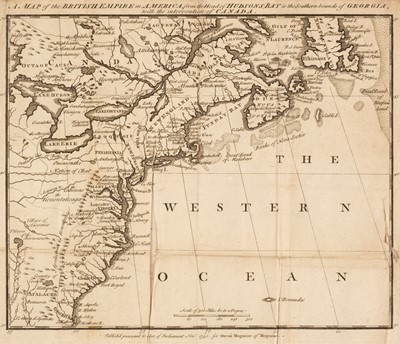 Lot 109 - North America. A Map of the British Empire in America..., 1750