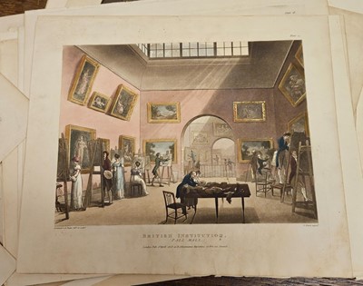 Lot 131 - Ackermann (Rudolf, publisher). A collection of 48 aquatint plates of London [1808 - 10]