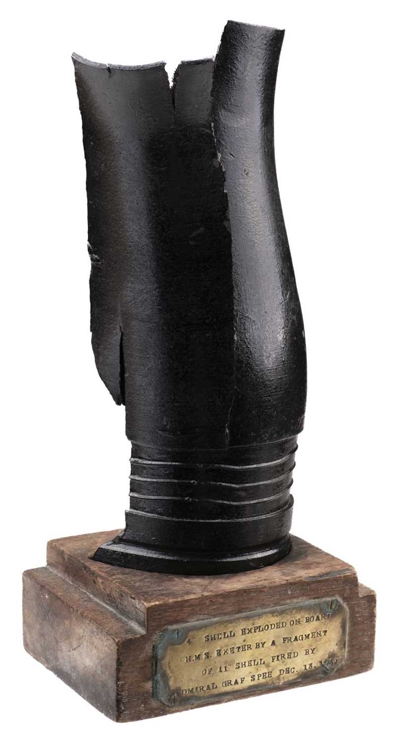 Lot 234 - Battle of the River Plate. Four-inch shell