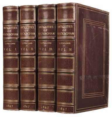 Lot 167 - Lipscomb (George). The History and Antiquities of the County of Buckingham, 1847