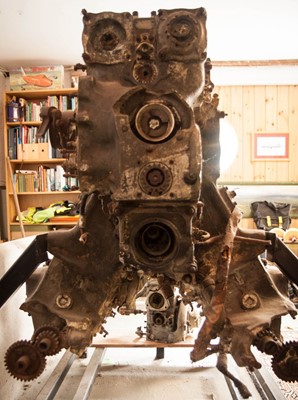 Lot 198 - Junkers Ju 88. The engine recovered from a Ju 88 shot down over Suffolk on 22 March 1944