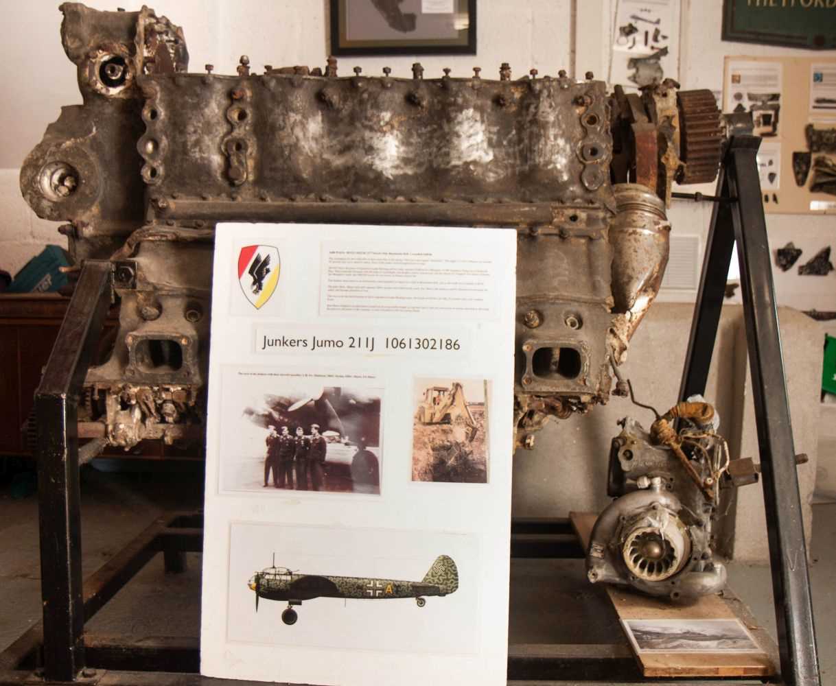 Lot 198 - Junkers Ju 88. The engine recovered from a Ju 88 shot down over Suffolk on 22 March 1944