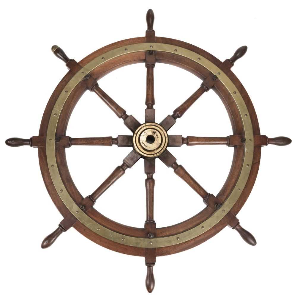 Lot 241 - HMS Liverpool. The ship's wheel from HMS