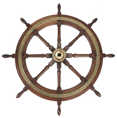 Lot 241 - HMS Liverpool. The ship's wheel from HMS Liverpool