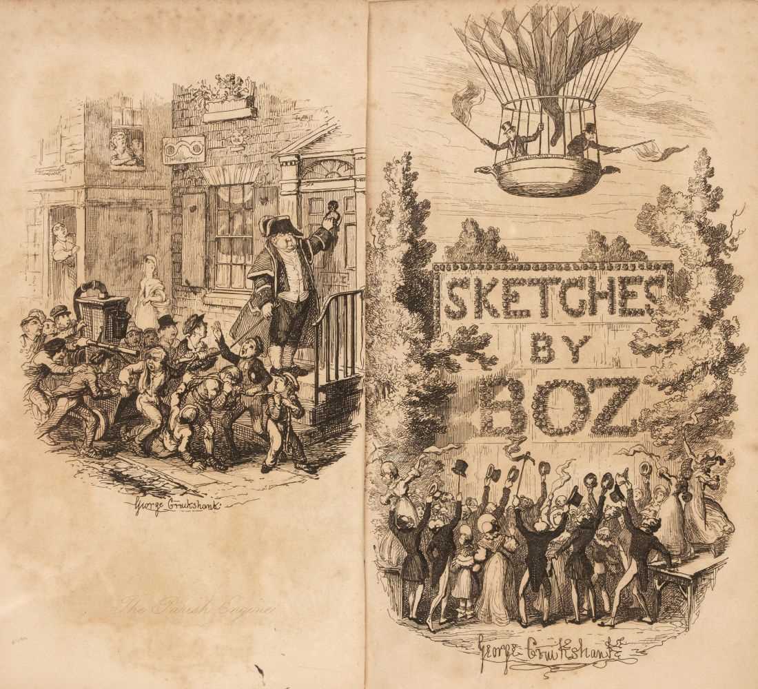 Lot 314 - Dickens (Charles). Sketches by Boz, 2 volumes, 2nd edition, extra-illustrated, 1836