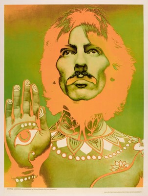 Lot 84 - Avedon (Richard, 1923-2004). A pair of psychedelic music posters of John Lennon and George Harrison