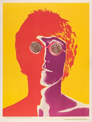 Lot 84 - Avedon (Richard, 1923-2004). A pair of psychedelic music posters of John Lennon and George Harrison