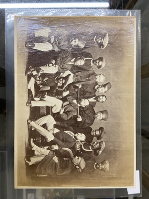 Lot 35 - India. A group of 8 individual and group portrait photographs, 19th & 20th century