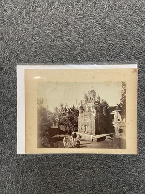 Lot 32 - India. A group of 10 photographs of Indian temples and ghats, c. 1870/1900